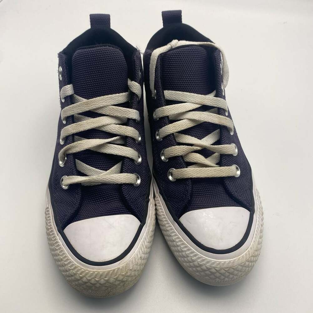 Converse Chuck Taylor All Star Malden Street Mid Sneakers Navy Kids Size 3.5